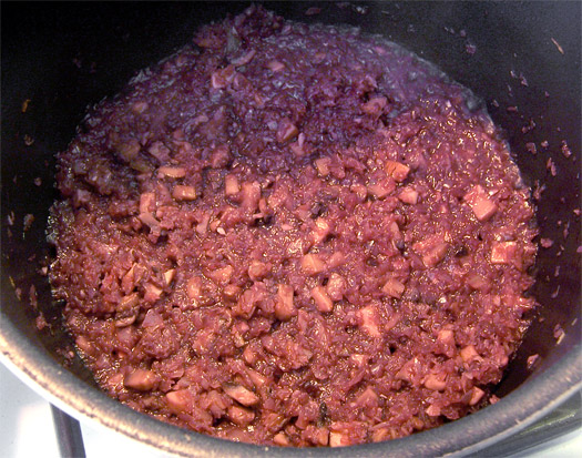 reducing the wine