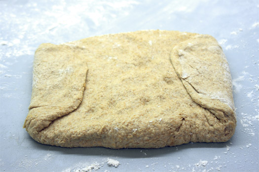 folding the dough