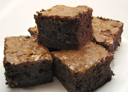 the finished brownies