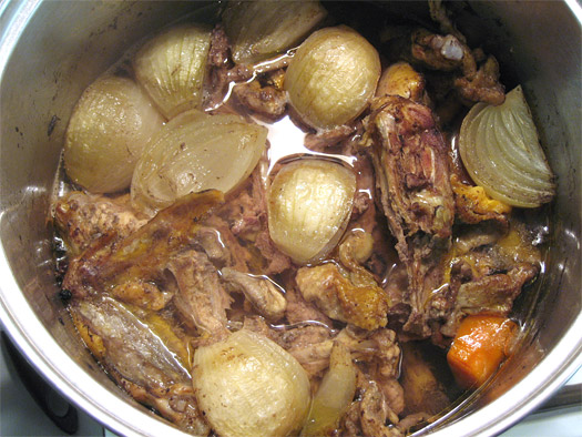 the simmered stock