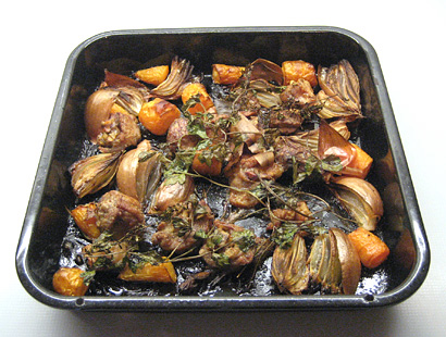 the roasted ingredients