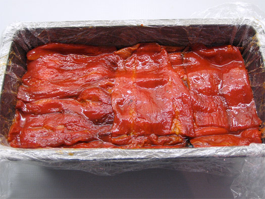 layer of red pepper