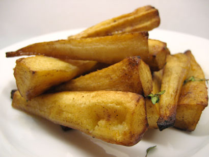 the finished parsnips