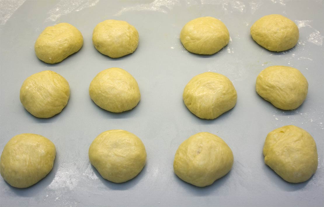 dividing the dough