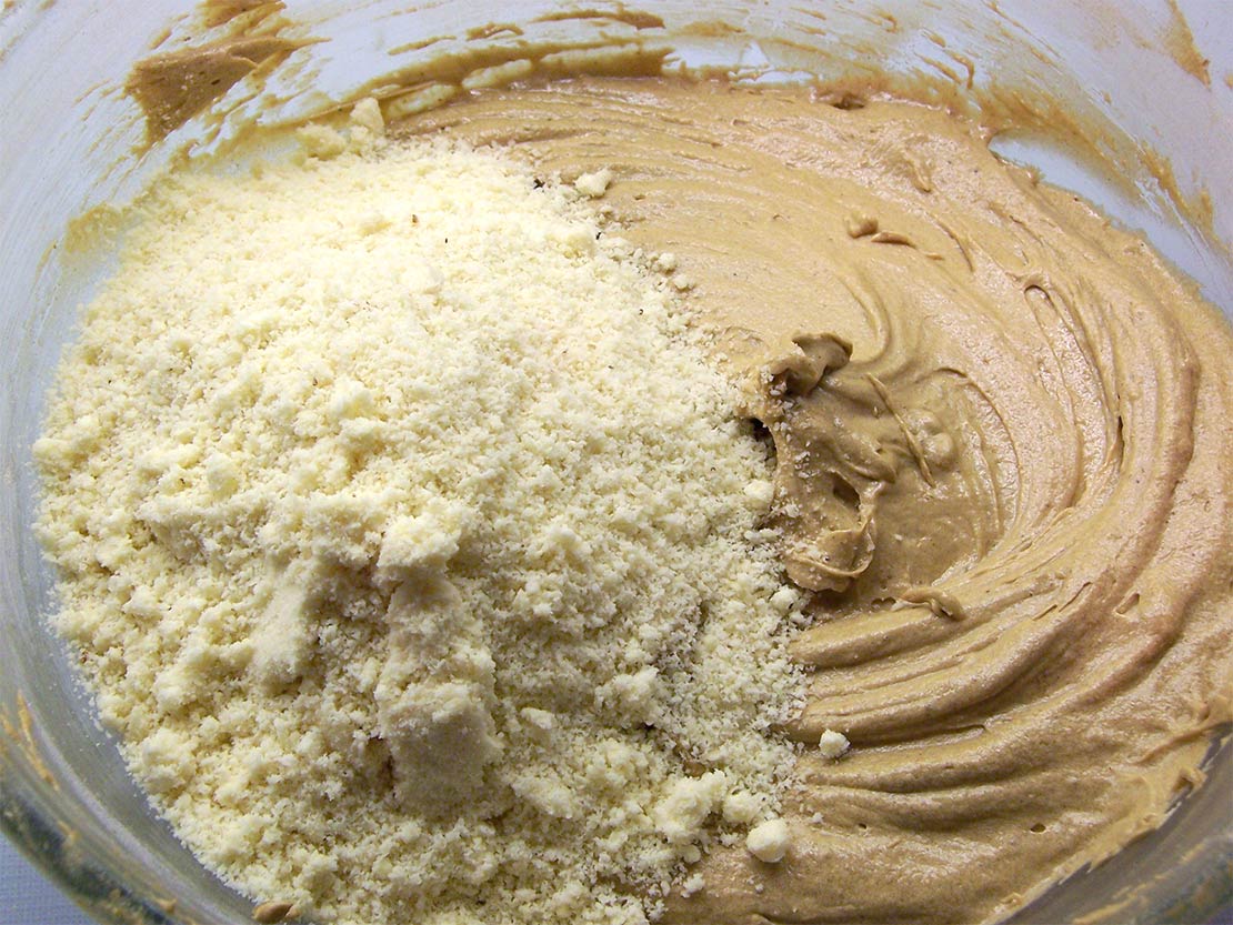 adding the almonds