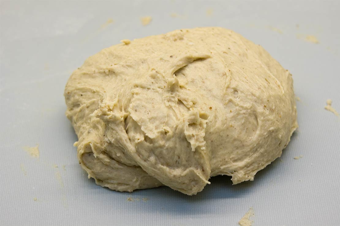 the kneaded dough