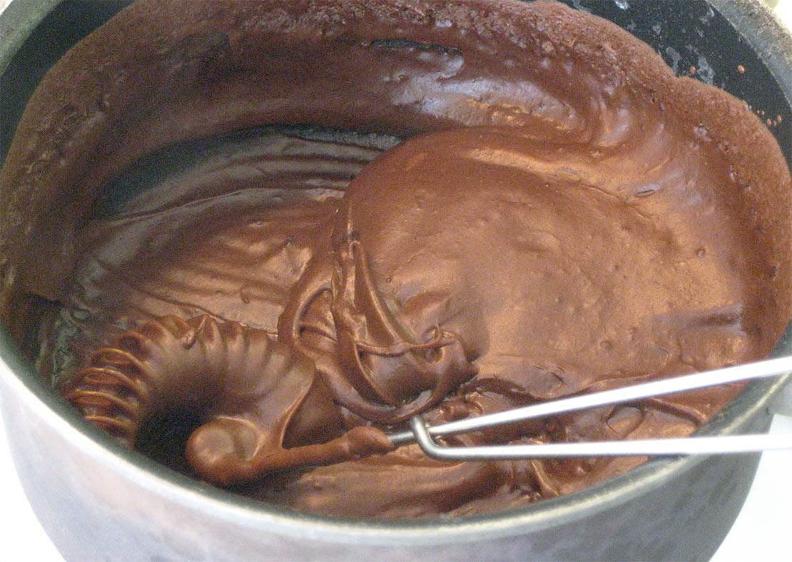 cooking the base