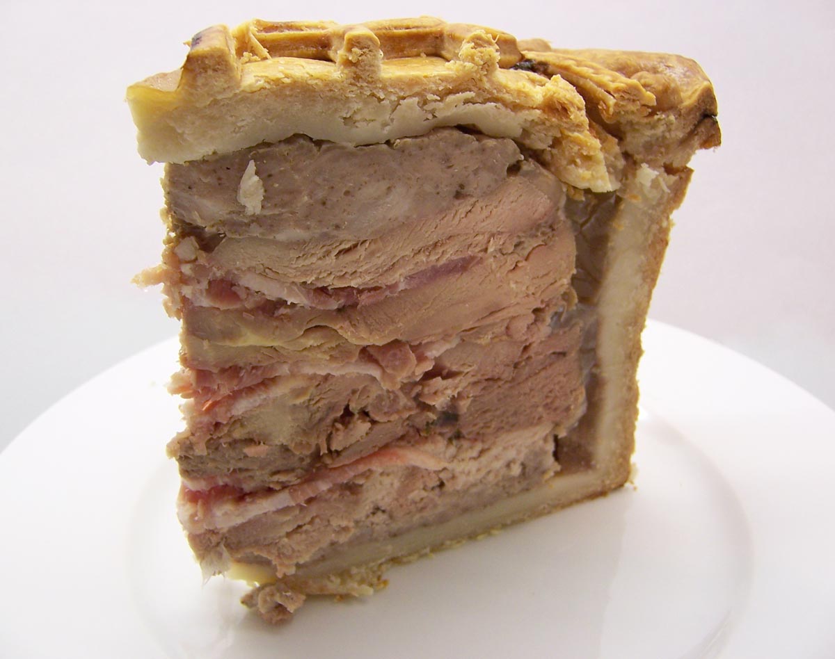 a slice of the finished game pie
