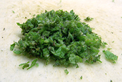 chopped mint