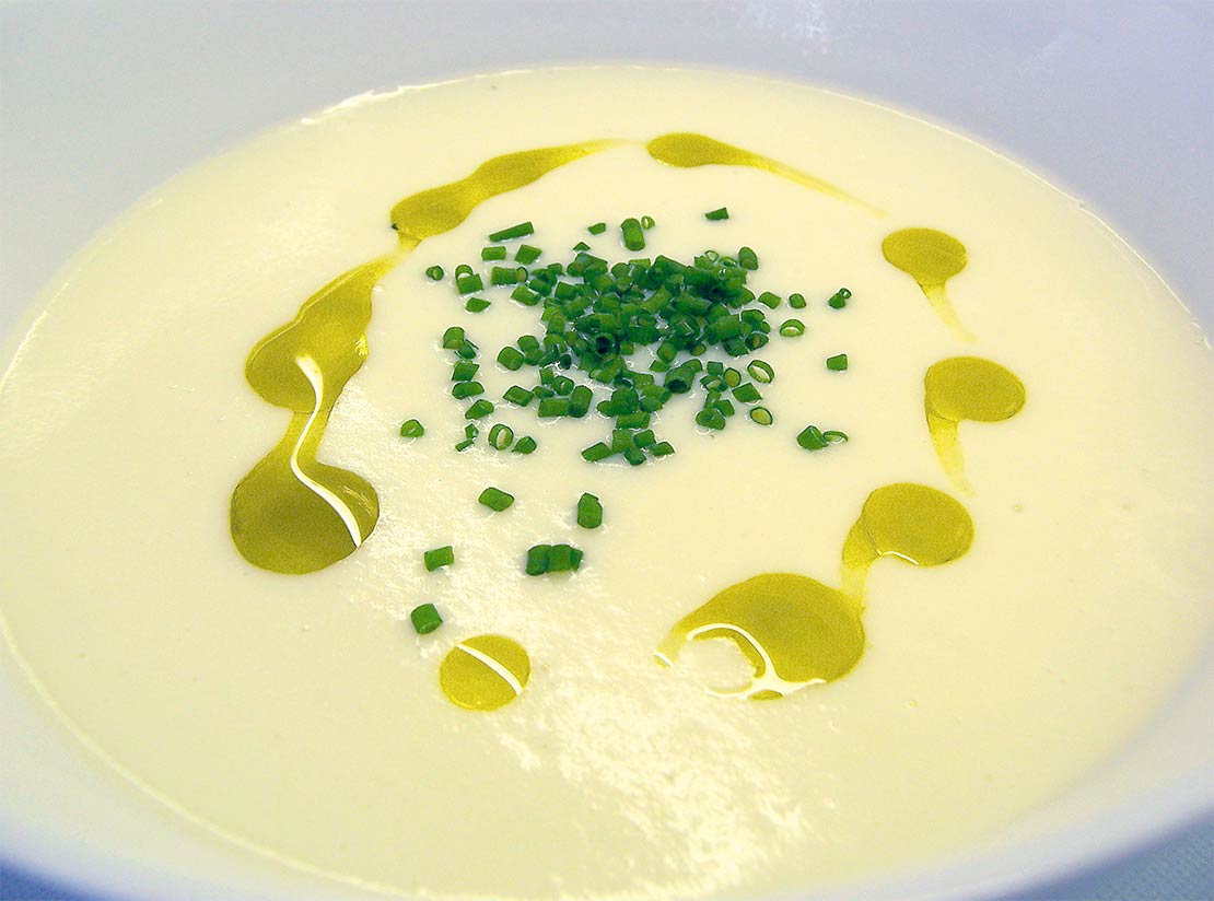 the finished Vichyssoise