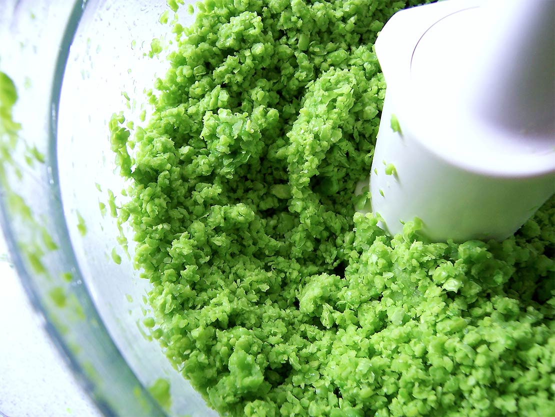 the blended peas