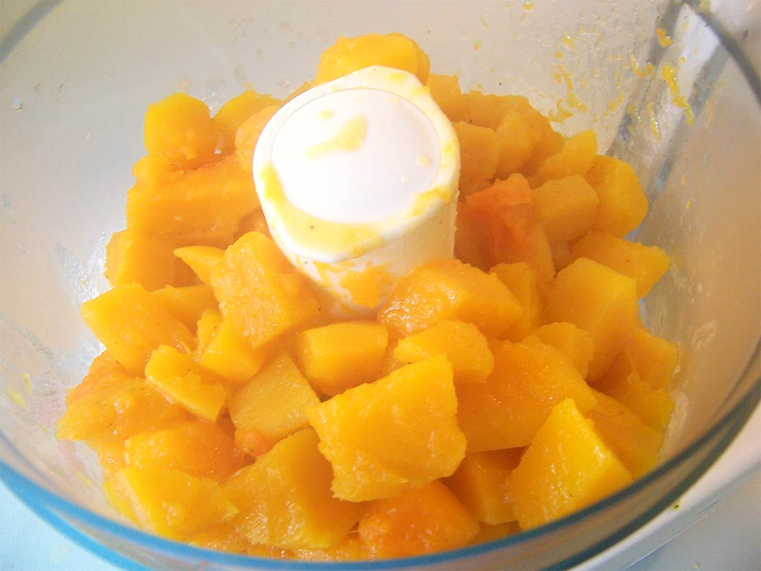 pumpkin in the food processor