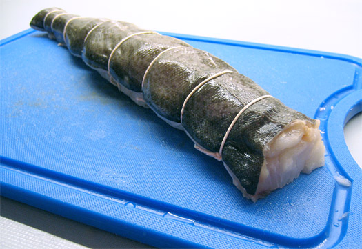wrapping it and tying it