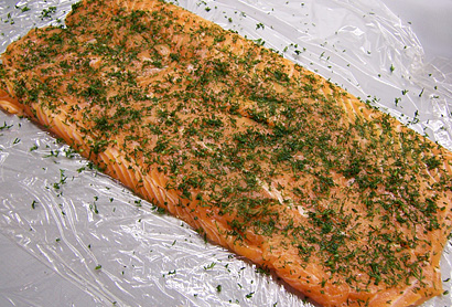 sprinkled dill
