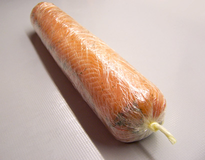 the salmon sausage