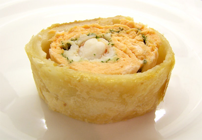 the finished salmon en croute