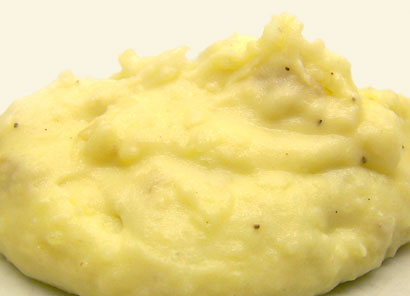 the finished mashed potatoes
